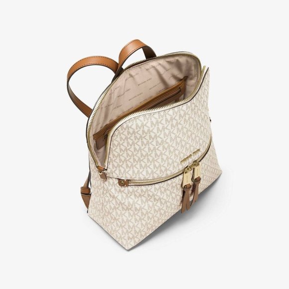 Michael Kors Rhea Medium Slim Logo Backpack - Picture 2 of 3